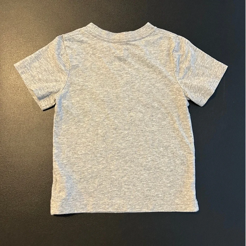 Adidas Toddler Boys Gray Rainbow Gradient Logo Graphic T-Shirt AG0368 18M 1504